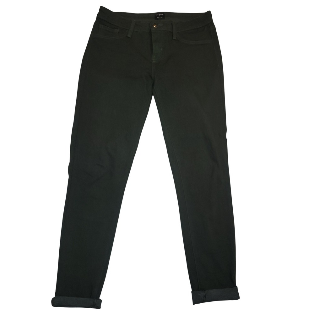 JUSTBLACK Women Olive Green Skinny Jeans 27 Made in USA designer luxury sexy